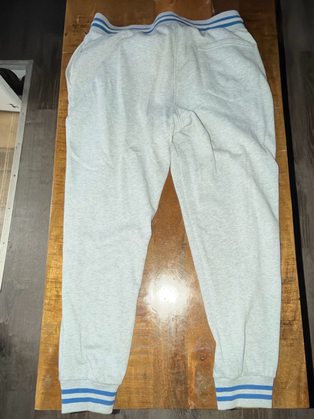 XL True Religion Heather Gray Zip-Up Hoodie and Joggers Set - Picture 5 of 5